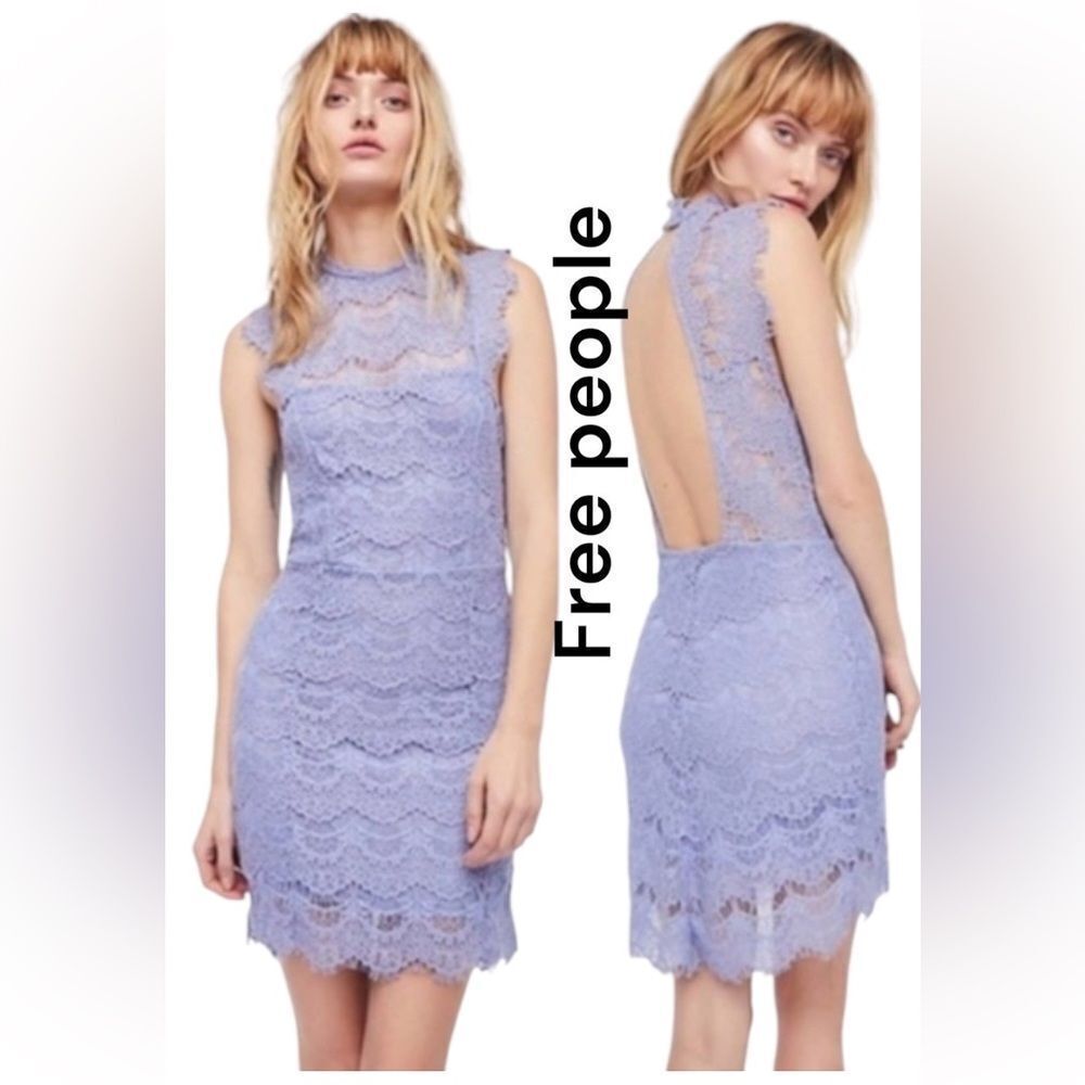 Free People intimately Lake Daydream Lace‎ Bodycon Dress Sz XS